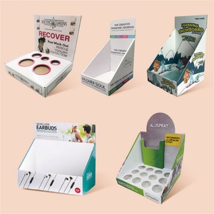 Customized Logo Print Template Portable PDQ Desktop Skin Care Retail Display <b>Box</b> Cardboard Counter Countertop Carton Features - Product Image 5