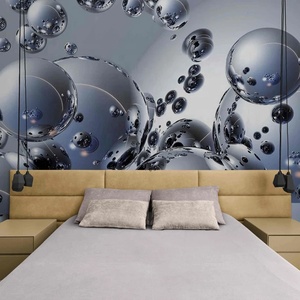 <span class=keywords><strong>Papel</strong></span> Tapiz 3D <span class=keywords><strong>de</strong></span> Metal Líquido, <span class=keywords><strong>Papel</strong></span> Tapiz Autoadhesivo, Mural Moderno - Product Image 3