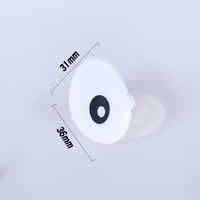 Vente en gros yeux ovales plats imprimés de sécurité yeux de jouet de poupée d'artisanat yeux de jouet en peluche