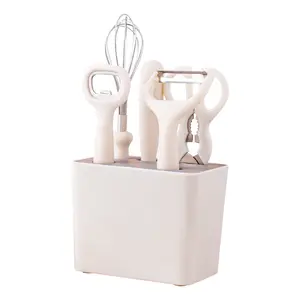 Sáng Tạo 6Pcs Tiện Ích Nhà Bếp Thiết Lập Với Lưu Trữ Ghế Trái Cây Dưa Dao Thực Phẩm Cắt Peeler Cho Nhà Nấu Ăn Chuẩn Bị Phụ Kiện - Product Image 1