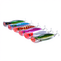 Umpan Pancing Popper 13cm 43g, Umpan Ikan Tuna Besar, Umpan Pancing Bass Tuna Popper, Umpan Keras untuk Trolling
