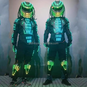 Usine OEM RGB Veste <span class=keywords><strong>Danseur</strong></span> Portant Cosplay Vêtements Costume Laser Gants pour Discothèque Partie Homme Danse LED <span class=keywords><strong>Robot</strong></span> Costumes De Scène - Product Image 1