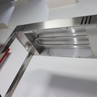 Ein Tablett Fast Food Warmer Küchen ausstattung Displayhcw-620 meist verkauften Edelstahl Restaurant 1000W Induktion heizung/7KG
