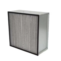 Filtre HEPA H13 personnalisable OEM/ODM pour FFU, boîtier à cadre en aluminium plissé profond, fournisseur Asie du Sud-Est, pour atelier sans poussière