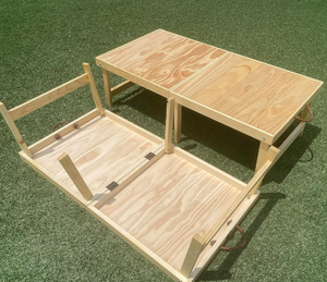 Tavolo da Picnic da viaggio portatile Boho in legno <span class=keywords><strong>a</strong></span> bassa altezza pieghevole da spiaggia tavolo da Picnic - Product Image 6