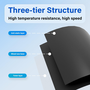 Tùy Chỉnh Màu Sắc Máy In Mã Vạch <span class=keywords><strong>Ribbon</strong></span> 110Mm 300M Sáp/Nhựa Mã Vạch Máy In Nhãn In Ấn Nhãn Truyền Nhiệt <span class=keywords><strong>Ribbon</strong></span> Cho Ngựa Vằn - Product Image 5