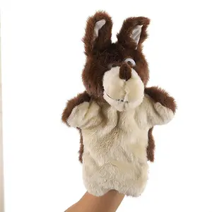 DL2195 hot sales whole children's toys Big bad Wolf Little Red Riding Hood storytelling hand puppet fox animal plush toy