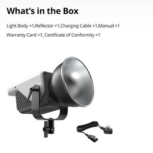 Lumière vidéo LED Sidande Bowens mount COB 200W à double température de couleur 2500K-6500K <span class=keywords><strong>pour</strong></span> la photographie et l'éclairage sur <span class=keywords><strong>site</strong></span>. - Product Image 6