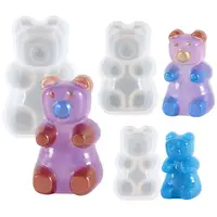 Buy Wholesale China Silicone Gummy Molds Large Gummy Bear Mold Bpa Free -  Set Of 3 - 5 Animals - 3 Droppers Candy Mold & Silicone Mold at USD 0.9