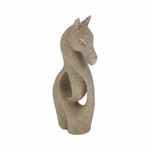 Scultura di Cavallo Audace con Design Fluido e Corpo Curvo, Ornamento Chic per Arredamento Soggiorno, Statua d'Arte per Ufficio Domestico - Product Image 2