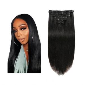 Human <b>Hair</b> Clip in <b>Hair</b> <b>Extensions</b> 100% Remy Virgin Invisible Seamless Clip in <b>Hair</b> <b>Extension</b> - Product Image 1