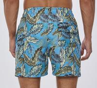 Short de bain décontracté pour homme, taille mi-haute, 100 % polyester, avec cordon de serrage, œillets, séchage rapide, idéal pour la plage et le surf