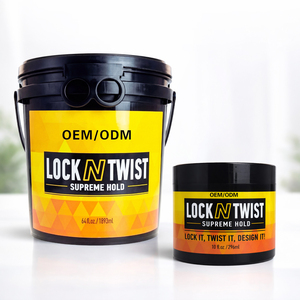 Gel Coiffant Hydratant et Anti-Frisottis à Tenue Forte, Parfum Raisin, 10, 16, 64 oz, avec Logo Personnalisé, pour Tresses et Locks – Fixation Lock N Twist - Product Image 1