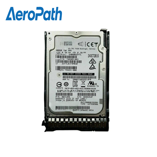 870757-B21 600GB SAS 12G Enterprise 15K SFF (2.5in) SC 3yr Wty Digitally Signed Firmware Internal New Server HDD