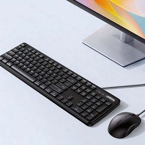 UGREEN MK331 Wired <b>Keyboard</b> Mouse Combo 104 Keys Membrane Silent <b>Keyboard</b> Set - Product Image 2