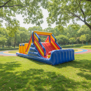 Circuito de Obstáculos Inflable Interactivo, Tipo Casa de Brinco para Adultos, Resistente para Exteriores, de Grado Comercial, PVC Impermeable - Product Image 1