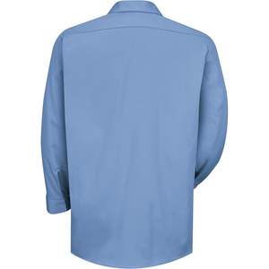 Chemise de travail personnalisée pour hommes en coton bleu clair 2X-Large, salopette haute visibilité pour l'exploitation minière et la construction - Product Image 2