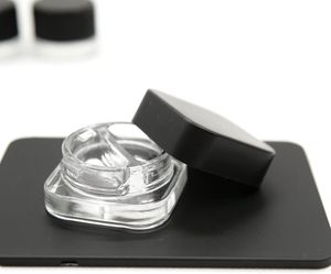 VANTUR Envase de Vidrio Cuadrado Negro y Blanco de 9 ml, Contenedores para Concentrados, Divisores, Envase de Dos Compartimentos, Frasco para Aceite, Envase Cosmético - Product Image 5