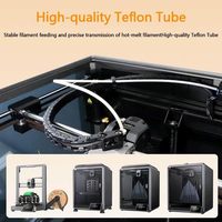 Tabung PTFE Bowden untuk Filamen 1.75 (2.0mm ID/4.0mm OD) 2.0 Meter Warna Kustom Cetakan Industri Tahan Korosi 3D