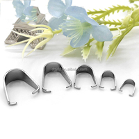 Attaches à pression en acier inoxydable pour pendentifs, fermoirs à clipser or et argent pour la fabrication de bijoux