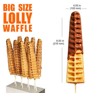 <span class=keywords><strong>Macchina</strong></span> Elettrica Commerciale <span class=keywords><strong>per</strong></span> <span class=keywords><strong>Waffle</strong></span> su <span class=keywords><strong>Stecco</strong></span> da 1750W - Product Image 3