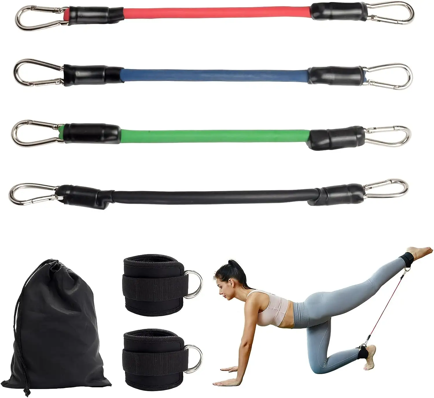 Agility Training Strength Ankle Straps Fitness Kinetic Resistance Bands Leg Resistance Bands Kit