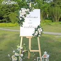 Arrangements floraux artificiels en soie et mousse faits à la main pour arche de mariage, fausses fleurs décoratives d'extérieur, ensemble de deux pièces