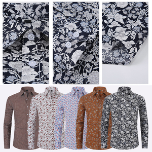 Chemise <span class=keywords><strong>pour</strong></span> <span class=keywords><strong>homme</strong></span> à imprimé floral, nouvelle collection, col rabattu élastique, anti-rides, manches longues, coupe ample - Product Image 3