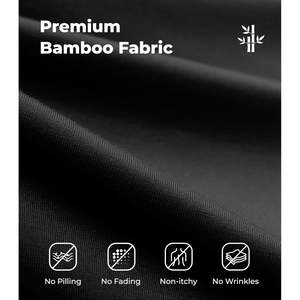 Camiseta sin mangas de bambú y viscosa para hombre, paquete de 3, color negro, camiseta interior básica de mezcla de algodón suave - Product Image 5