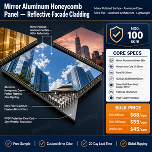 Panel Compuesto de Aluminio con Acabado Espejo de Alto Brillo, Lámina Metálica Ligera Tipo Sándwich para Revestimiento de Paredes Interiores, Techos y Fachadas - Product Image 3