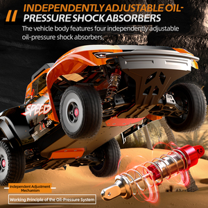 JJRC C8822, modelo a escala 1/8, sin escobillas, Control remoto de gran tamaño, juguetes todoterreno, <span class=keywords><strong>coche</strong></span> Rc 4x4 de alta velocidad, camión de curso corto - Product Image 5