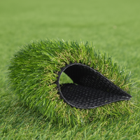 Gazon artificiel synthétique en rouleau pour aménagement extérieur, tapis vert olive pour extérieur