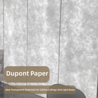 Boîte à lumière LED en aluminium avec texture papier DuPont, impression UV rétroéclairée semi-translucide, forme personnalisée, enseigne de magasin moderne, mur minimaliste