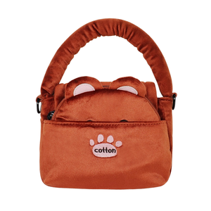 Vietnam Kids Eco-friendly Zipper Closure Soft Feel Winter Gift Small Portable Velvet Bear <b>Coin</b> Purse School <b>Bag</b> - Product Image 1