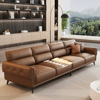 Ensemble de canapés modulaires en cuir PU pour salon et chambre à coucher, design moderne, avec éponge haute densité