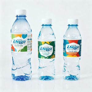 Etiquetas personalizadas para productos de bebidas; etiquetas autoadhesivas para botellas de agua; impresión de etiquetas para botellas - Product Image 2