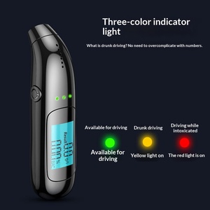 Professioneller Tragbarer Atem-Alkoholtester HTM C06 LCD-Anzeige 0,05% BAC Genauigkeit 10s Reaktionszeit CE RoHS - Product Image 4