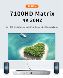 4K30 プロフェッショナル オールインワン 8x16 UHD 30Hz マトリックス スイッチ スプリッター インテリジェント EDID IR オーディオ/ビデオ イージーコントローラー LERGB モデル - Product Image 4