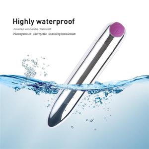 Vibrador Estimulador Vaginal con 10 Velocidades para Viajes, Recargable, Impermeable, Vibrador de Punto G para Adultos, Juguetes Sexuales para Mujer - Product Image 1