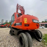 Transfert rapide, économie de carburant, contrôle précis, excavatrice sur pneus d'occasion Doosan Dh150w7, moteur hydraulique 150, engrenage, entretien routier, urbain