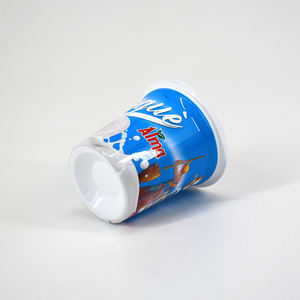 Luckytime vente en gros gobelet en plastique de yaourt jetable de qualité alimentaire avec <span class=keywords><strong>logo</strong></span> personnalisé avec couvercles - Product Image 4