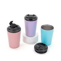 Vente chaude 12OZ Thermos En Acier Inoxydable Double Paroi Gobelet Isolé Flacon À Lait Tasse À Café Sous Vide Tasse De Voyage