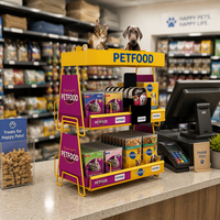 Présentoir de Comptoir en Fil Métallique Personnalisé pour Produits Animaux, Étagère de Présentation de Nourriture en Conserve pour Animaux pour Magasin d'Articles pour Animaux