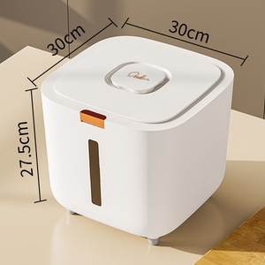 Conteneur de stockage de riz à pression – Seau en plastique de qualité alimentaire, hermétique, résistant à l'humidité et aux insectes – Capacité 5/10/15/20L - Product Image 5