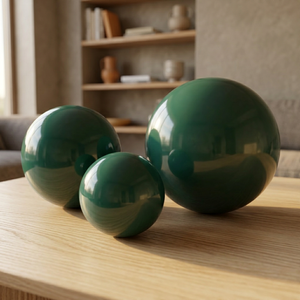Ball Shape Matte Green Floor <b>Vase</b> Wedding Modern Home Decoration Eco-Friendly Durable <b>Ceramic</b> 27-41cm Width/Height - Product Image 2