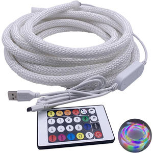 Bande lumineuse LED <span class=keywords><strong>néon</strong></span> <span class=keywords><strong>circulaire</strong></span> en silicone tissé étanche IP67 EUMIN fabriquée en Chine, 15 m, économie d'énergie, dimmable, intérieur/extérieur - Product Image 1