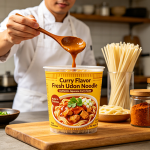 Nouilles Udon au <span class=keywords><strong>Curry</strong></span> Fraîches en Gros d'Usine, Nouilles Japonaises Fraîches Moelleuses et Tendres, Approvisionnement en Vrac pour l'Exportation - Product Image 2