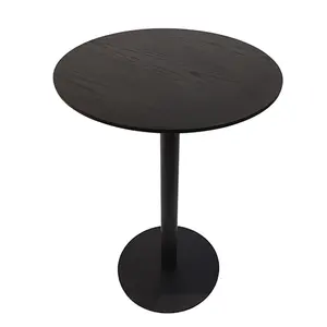 New Design Modern Fashion Coffee Table Customized AL Alloy Base Coffee Table Wood Countertop Table