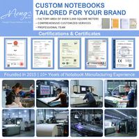 Cahiers en kraft épais en gros avec logo personnalisé, couture de haute qualité, 40 feuilles A4/A5/B5, utilisation promotionnelle