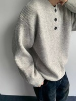 Pull en maille vintage pour homme, style rétro élégant, léger et décontracté, idéal pour le printemps et l'automne, haut décontracté de qualité supérieure